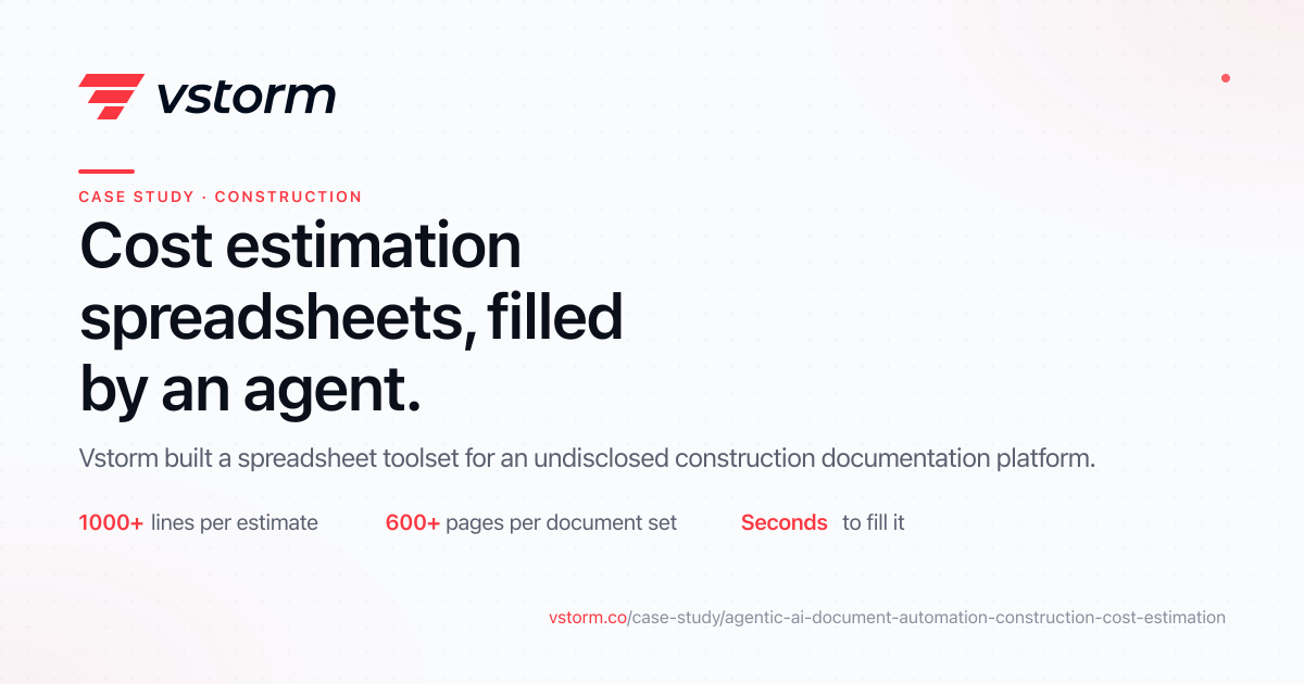 Construction document automation case study — Vstorm
