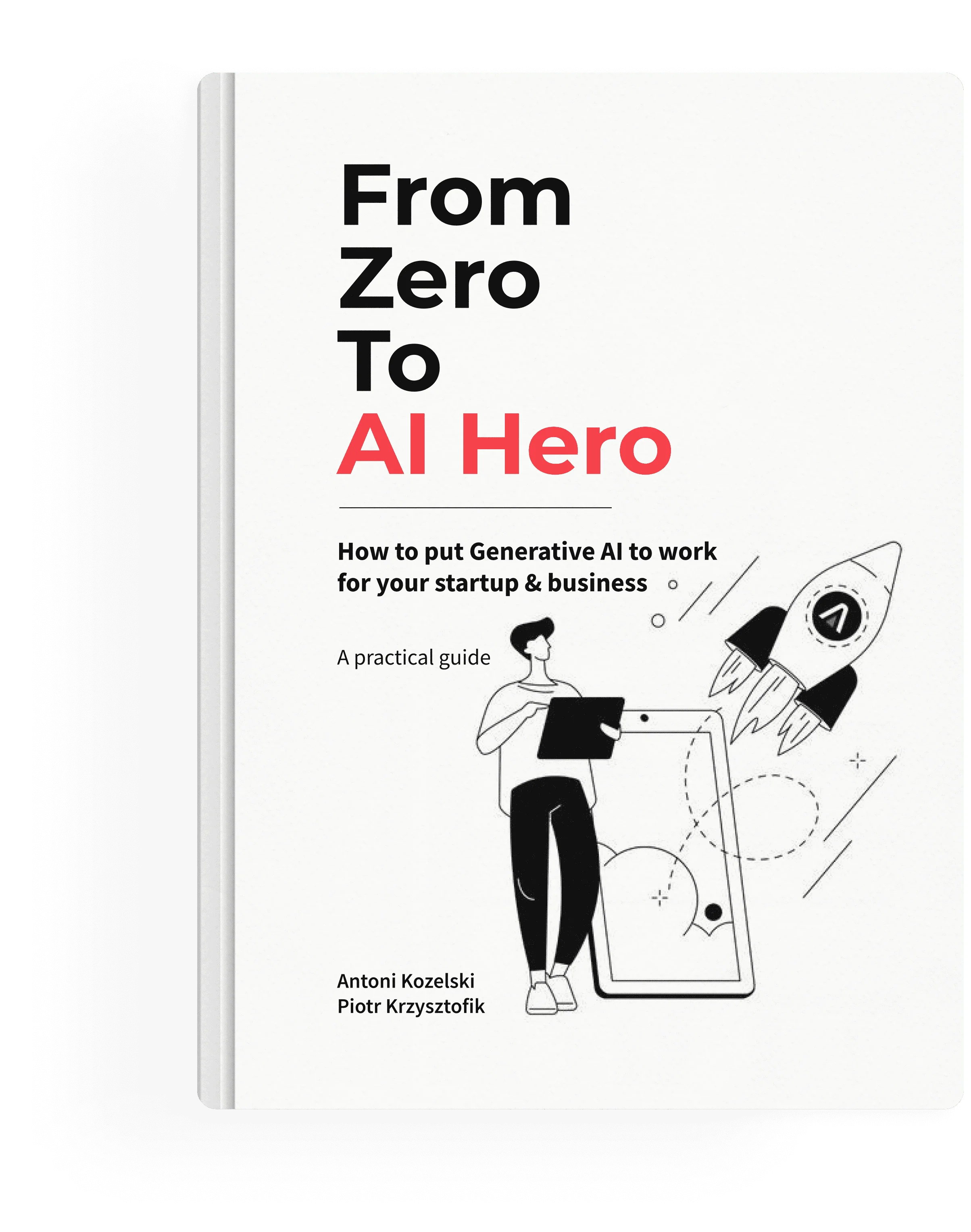 Generative AI in your startup and business ebook cover