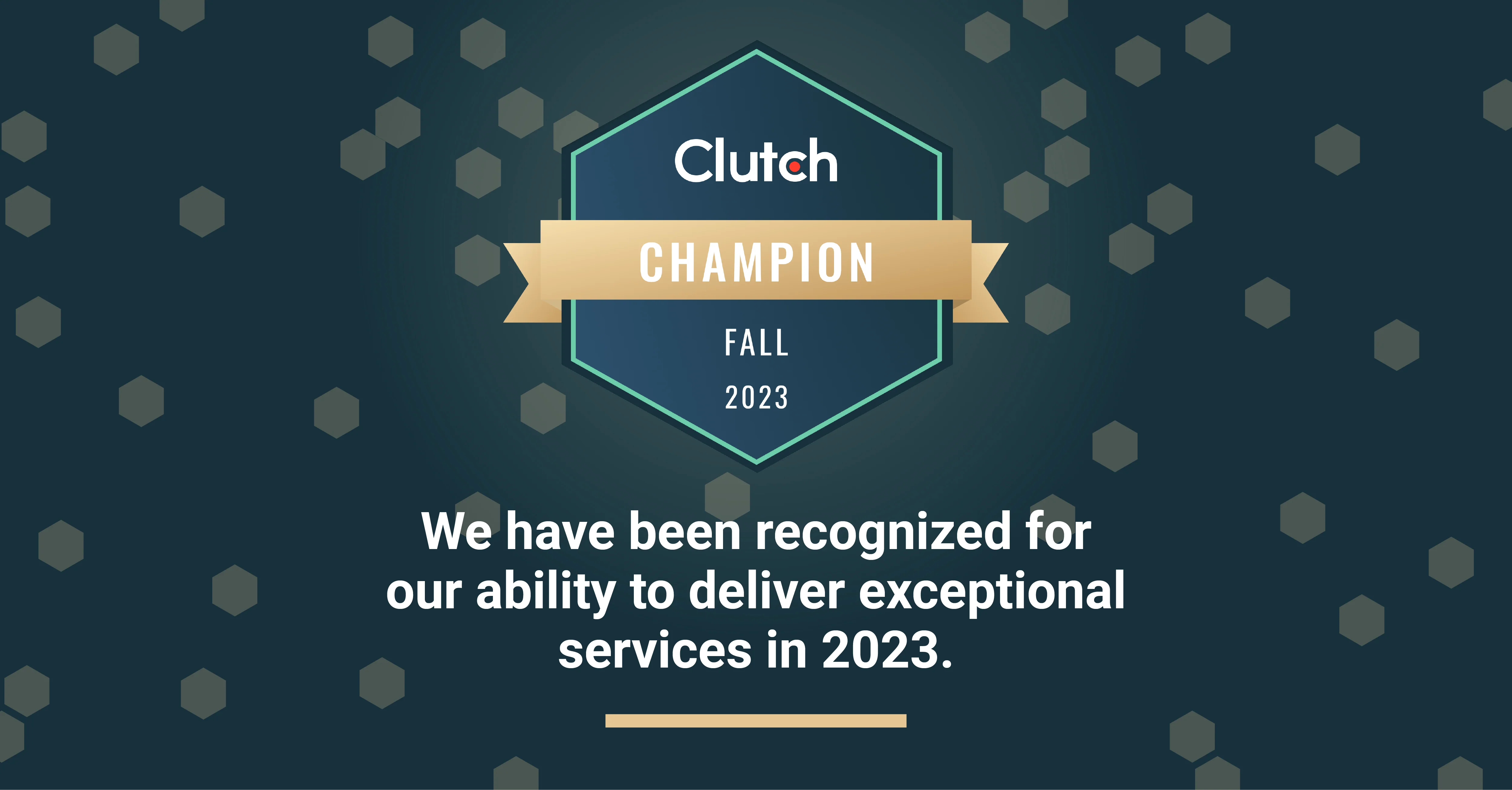 Vstorm Honored as a Clutch Champion for 2023