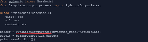 scrape data using LangChain